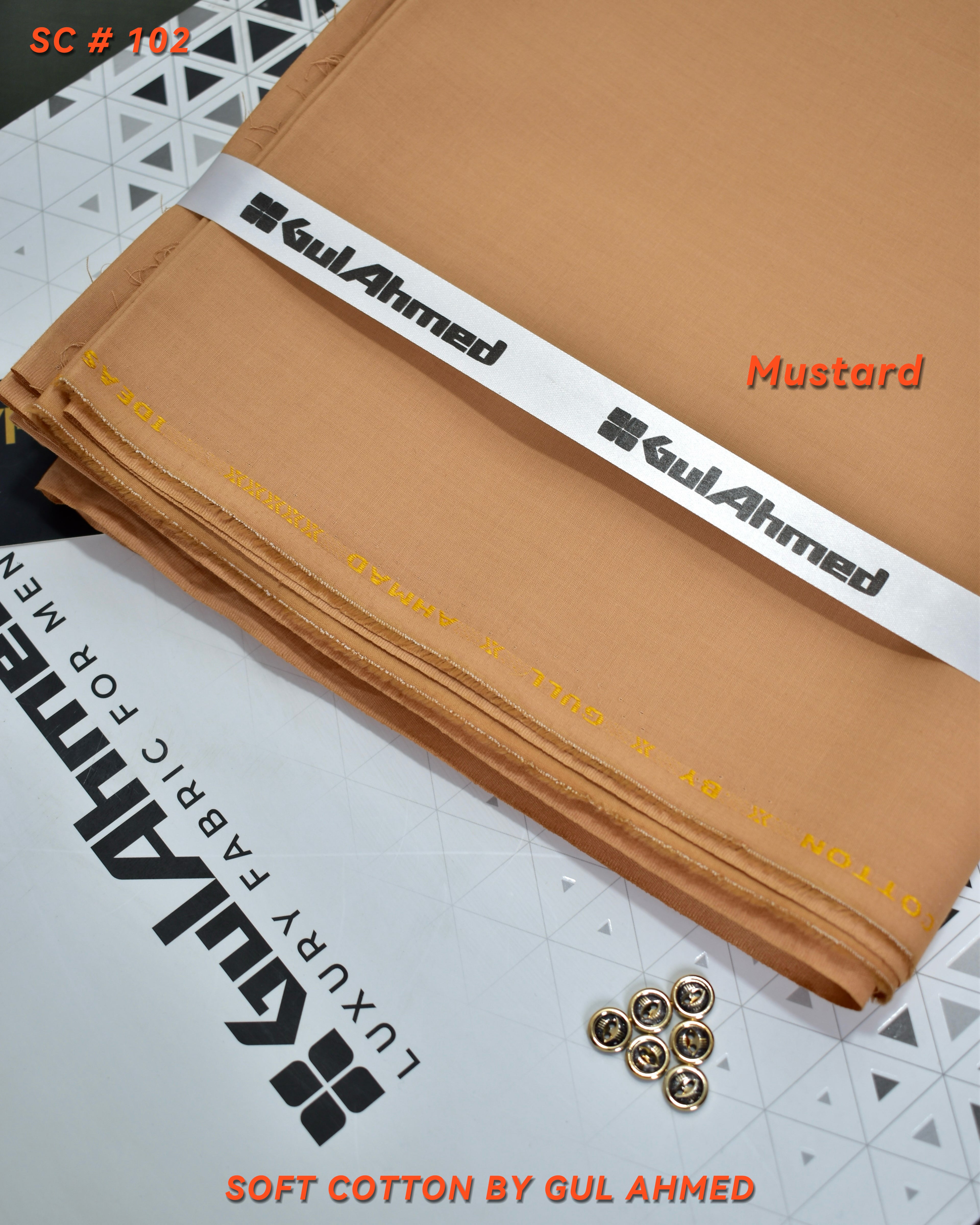 Premium Soft Cotton | Summer Collection- Mustard