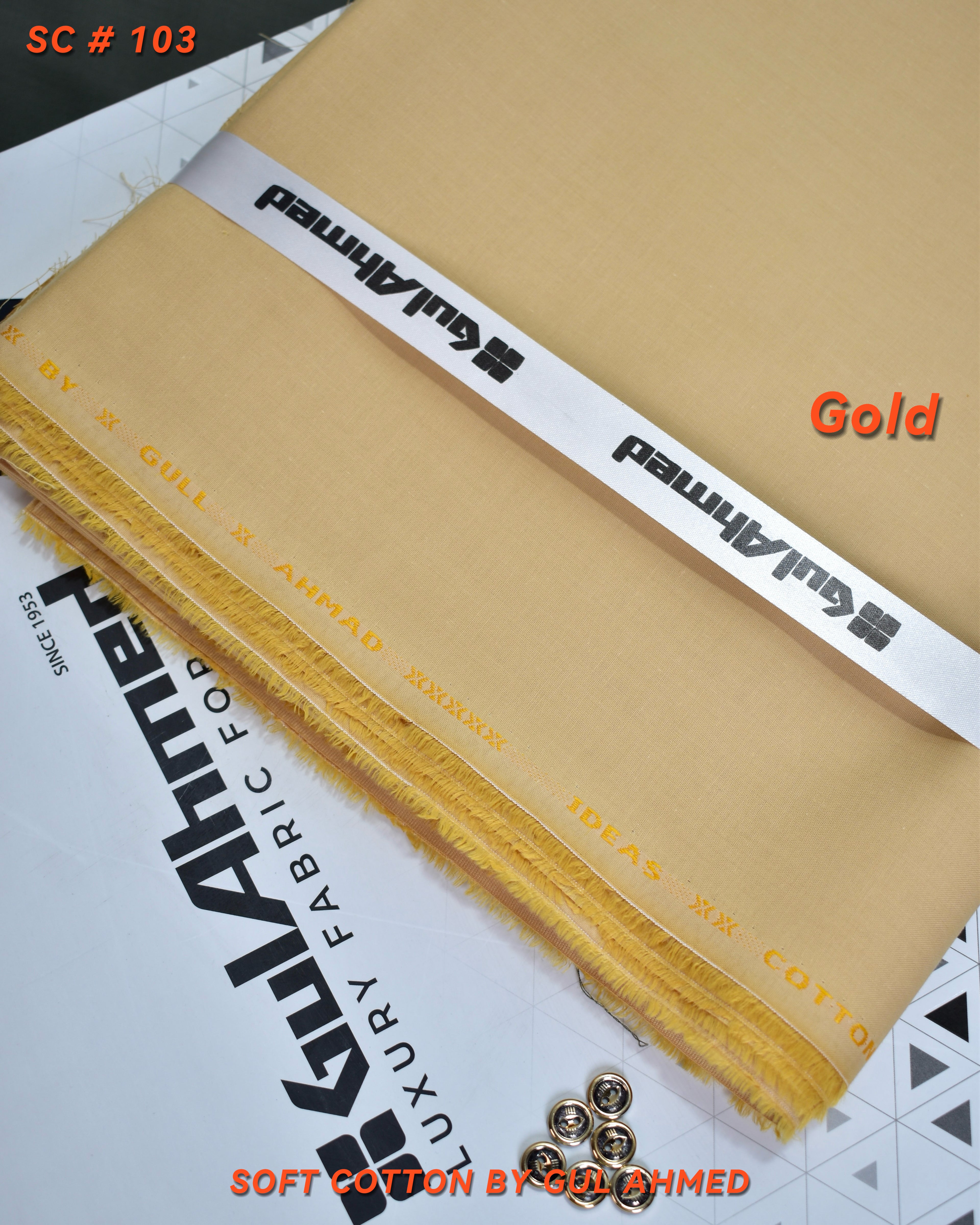 Premium Soft Cotton | Summer Collection- Gold