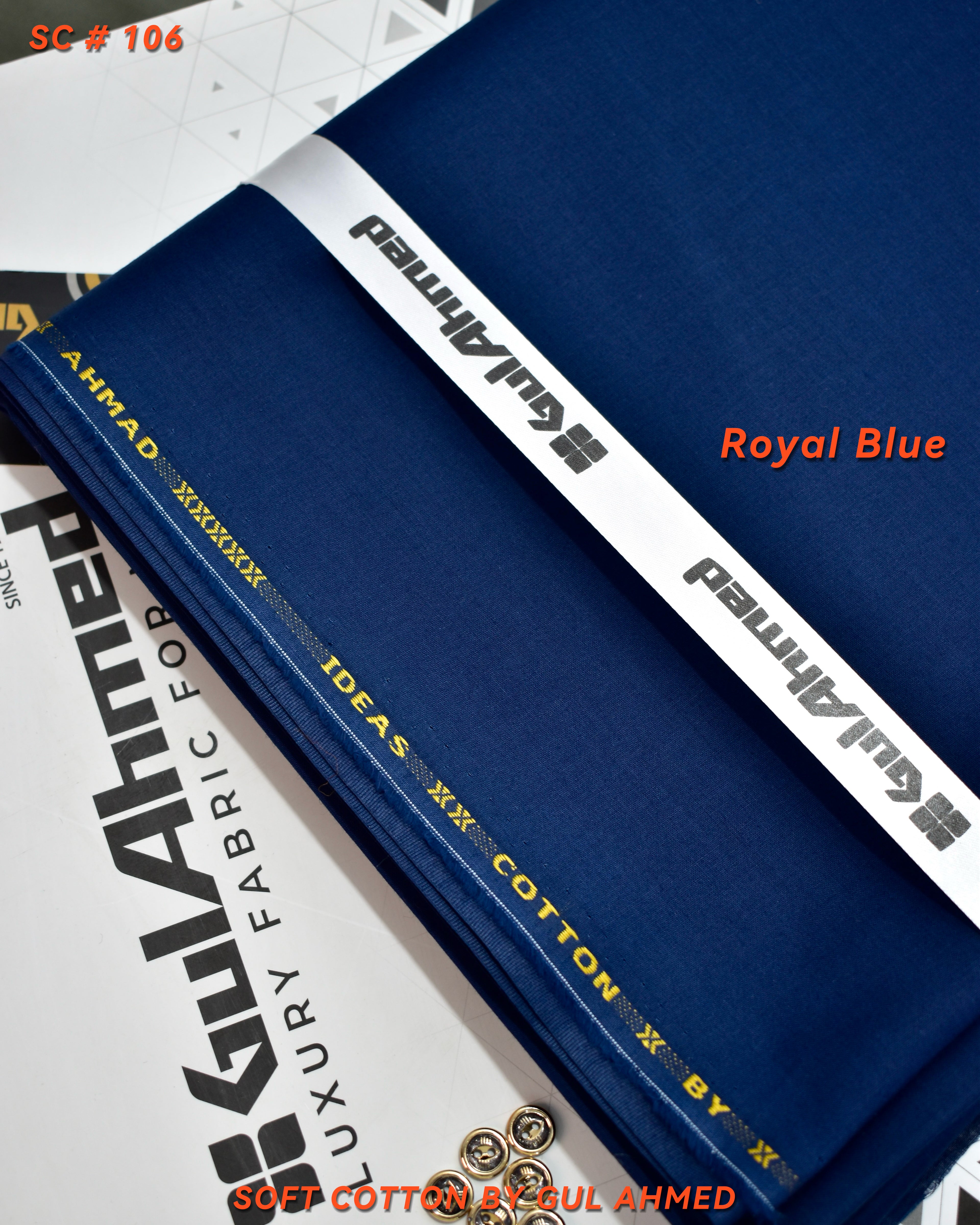 Premium Soft Cotton | Summer Collection- Royal Blue